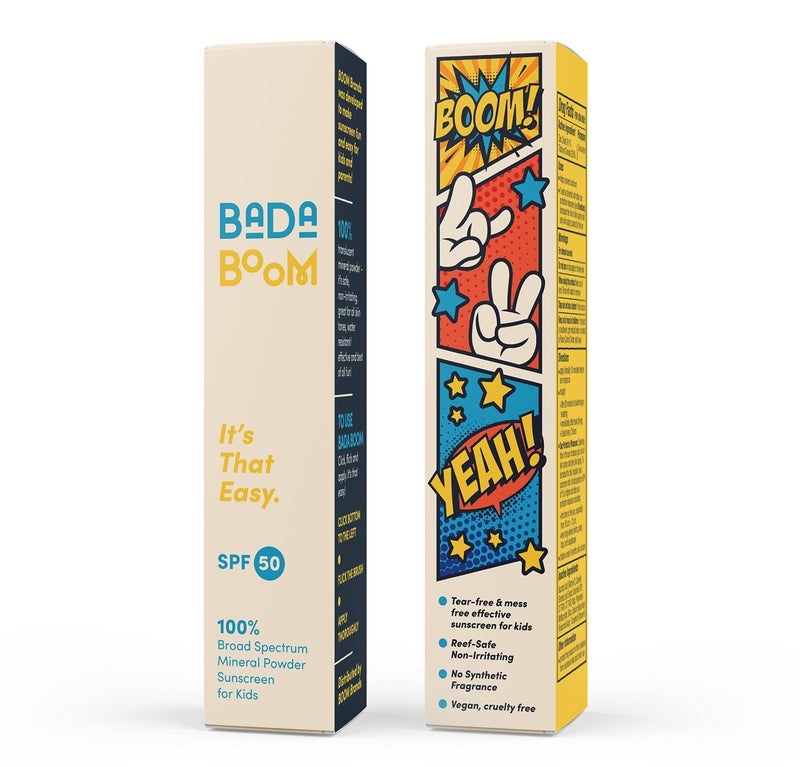 Bada Boom Mineral Translucent Sunscreen Powder  Brush on SPF 50 for Kids and Sensitive Skin - Image 2